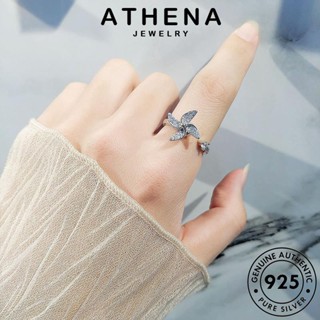 ATHENA JEWELRY โกลด์ 925 แหวน กังหันลมแฟชั่น แฟชั่น ผู้หญิง แท้ เกาหลี เครื่องประดับ เครื่องประดับ ไดมอนด์ เงิน Silver มอยส์ซาไนท์ ต้นฉบับ R969