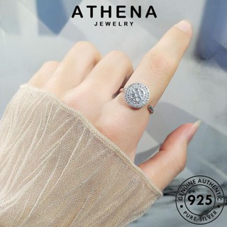 ATHENA JEWELRY โกลด์ เครื่องประดับ เครื่องประดับ เกาหลี แท้ ผู้หญิง มอยส์ซาไนท์ เพื่อหมุน แหวน เงิน 925 แฟชั่น ไดมอนด์ Silver ต้นฉบับ R974