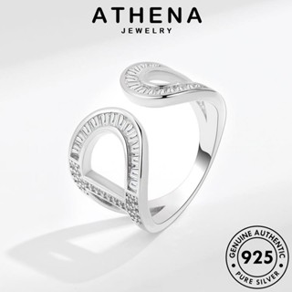 ATHENA JEWELRY ผู้หญิง จดหมายสด โกลด์ Silver แฟชั่น ไดมอนด์ เครื่องประดับ 925 มอยส์ซาไนท์ D เงิน เกาหลี ต้นฉบับ แหวน เครื่องประดับ แท้ R992