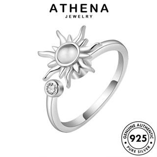 ATHENA JEWELRY ผู้หญิง เกาหลี เครื่องประดับ ต้นฉบับ แฟชั่น แท้ เครื่องประดับ มอยส์ซาไนท์ไดมอนด์ แฟชั่น Silver เงิน 925 แหวน R994