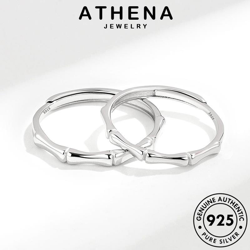 Athena JEWELRY แหวนเงิน 925 รูปไม้ไผ่ สีทอง ของแท้ สําหรับคู่รัก R997-TH