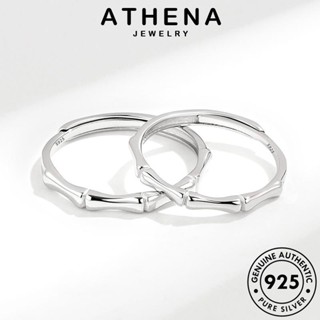 ATHENA JEWELRY แท้ เงิน คู่รัก แฟชั่น เครื่องประดับ ทอง Silver เกาหลี ไม้ไผ่สด 925 เครื่องประดับ ต้นฉบับ แหวน R997