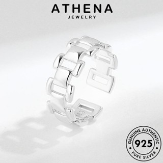 ATHENA JEWELRY Silver แหวน เครื่องประดับ ห่วงโซ่ขั้นสูง แท้ เกาหลี แฟชั่น เครื่องประดับ ผู้หญิง 925 เงิน ต้นฉบับ ทอง R998