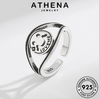 ATHENA JEWELRY แฟชั่น ต้นฉบับ Silver ยิ้มแฟชั่น เครื่องประดับ เกาหลี เครื่องประดับ แท้ เงิน ผู้หญิง แหวน 925 R1000