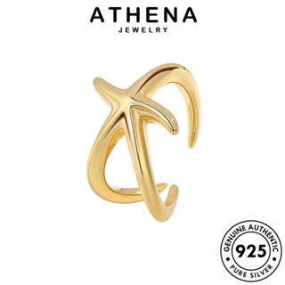 ATHENA JEWELRY เครื่องประดับ เครื่องประดับ แท้ ต้นฉบับ แหวน Silver ปลาดาวแฟชั่น เกาหลี ทอง แฟชั่น ผู้หญิง 925 เงิน R1002