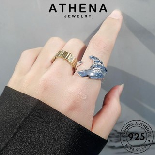 ATHENA JEWELRY ผู้หญิง แฟชั่น เกาหลี ต้นฉบับ เครื่องประดับ แท้ เครื่องประดับ แหวน 925 แฟชั่นไม่สม่ำเสมอ Silver เงิน R1005