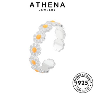 ATHENA JEWELRY เงิน เครื่องประดับ เครื่องประดับ Silver แฟชั่น แท้ 925 แหวน เดซี่น้อยที่เรียบง่าย ต้นฉบับ เกาหลี ผู้หญิง R1007