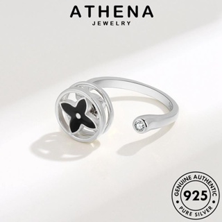 ATHENA JEWELRY เครื่องประดับ เงิน แท้ เครื่องประดับ แหวน ต้นฉบับ แฟชั่น ผู้หญิง โคลเวอร์สี่ใบส่วนบุคคล เกาหลี 925 Silver ทอง R1010