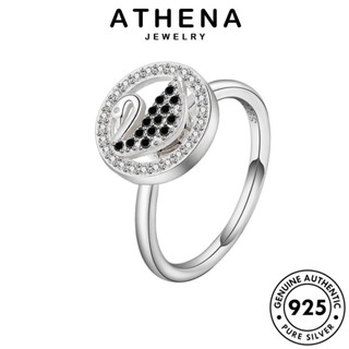 ATHENA JEWELRY 925 แท้ ไดมอนด์ โกลด์ เกาหลี หงส์สร้างสรรค์ เงิน เครื่องประดับ เครื่องประดับ มอยส์ซาไนท์ แหวน ผู้หญิง แฟชั่น Silver ต้นฉบับ R1012