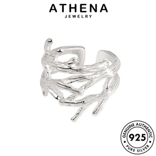 ATHENA JEWELRY แฟชั่น ผู้หญิง แหวน ทอง 925 ต้นฉบับ เงิน เกาหลี สาขาที่เรียบง่าย เครื่องประดับ แท้ เครื่องประดับ Silver R1050