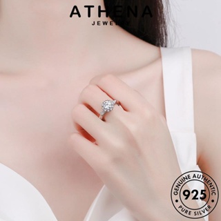 ATHENA JEWELRY แท้ 925 ต้นฉบับ มอยส์ซาไนท์ไดมอนด์ Silver เครื่องประดับ เครื่องประดับ แฟชั่น ดอกไม้ แหวน ผู้หญิง เงิน เกาหลี R1053