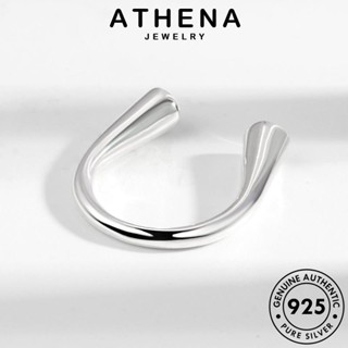 ATHENA JEWELRY รูปตัวยู แท้ เกาหลี แฟชั่น ต้นฉบับ แหวน เครื่องประดับ เงิน ทอง เครื่องประดับ ผู้หญิง 925 Silver R1055