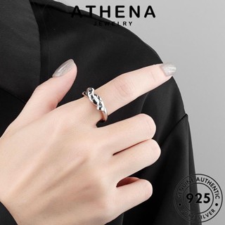 ATHENA JEWELRY เกาหลี ทอง Silver แฟชั่น แหวน 925 ต้นฉบับ แท้ ไม่สม่ำเสมอ เงิน เครื่องประดับ ผู้หญิง เครื่องประดับ R1029