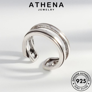 ATHENA JEWELRY 925 ปมบุคลิกภาพ เครื่องประดับ แฟชั่น แท้ ผู้หญิง เกาหลี ต้นฉบับ แหวน เครื่องประดับ เงิน Silver R1093