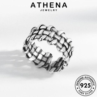 ATHENA JEWELRY แฟชั่น 925 บิดง่าย Silver เครื่องประดับ เครื่องประดับ แท้ แหวน เกาหลี ต้นฉบับ ผู้หญิง เงิน R1106