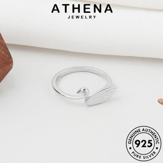 ATHENA JEWELRY เกาหลี ผู้หญิง 925 ต้นฉบับ แฟชั่น เงิน เครื่องประดับ เครื่องประดับ หงส์บุคลิกภาพ แท้ แหวน Silver R1130