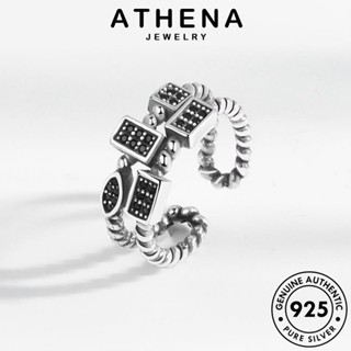 ATHENA JEWELRY แท้ ย้อนยุคผิดปกติ แหวน เกาหลี Silver เงิน ต้นฉบับ 925 เครื่องประดับ เครื่องประดับ แฟชั่น ผู้หญิง R1110