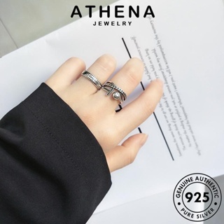 ATHENA JEWELRY 925 แหวน T เครื่องประดับ ผู้หญิง แฟชั่น แท้ Silver ข้าม เงิน ต้นฉบับ เครื่องประดับ เกาหลี R1127