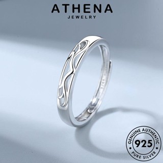 ATHENA JEWELRY ต้นฉบับ เครื่องประดับ Silver เครื่องประดับ แท้ เกาหลี แหวน เงิน 925 คู่รัก แฟชั่น กวาง มอยส์ซาไนท์ไดมอนด์ R1169