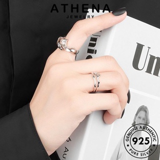 ATHENA JEWELRY เงิน พื้นผิวที่เรียบง่าย แฟชั่น เครื่องประดับ เกาหลี 925 ต้นฉบับ แหวน Silver เครื่องประดับ แท้ ทอง ผู้หญิง R1179