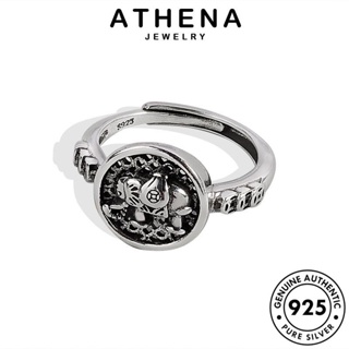 ATHENA JEWELRY เครื่องประดับ 925 ช้างย้อนยุค ต้นฉบับ เกาหลี แหวน เงิน เครื่องประดับ Silver แฟชั่น แท้ ผู้หญิง R1184