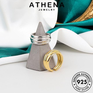 ATHENA JEWELRY ทอง Silver แหวน เงิน เครื่องประดับ แฟชั่น ข้ามแฟชั่น เครื่องประดับ ต้นฉบับ เกาหลี ผู้หญิง แท้ 925 R1195