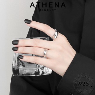 ATHENA JEWELRY แฟชั่น เกาหลี 925 ต้นฉบับ ทอง เงิน ผู้หญิง เครื่องประดับ แท้ แหวน เครื่องประดับ Silver เส้นคู่ R1197