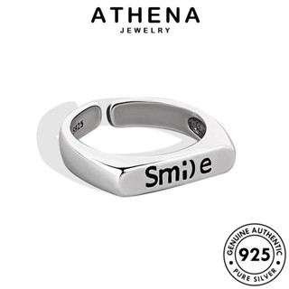 ATHENA JEWELRY เงิน เกาหลี เครื่องประดับ ผู้หญิง Silver ตัวอักษรที่มีสไตล์ แท้ เครื่องประดับ 925 ต้นฉบับ แฟชั่น แหวน R1200