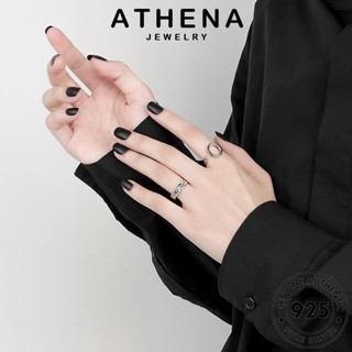 ATHENA JEWELRY แท้ ต้นฉบับ ไม่สม่ำเสมอ เครื่องประดับ 925 เงิน แฟชั่น แหวน ผู้หญิง เครื่องประดับ เกาหลี Silver ทอง R1203