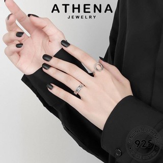 ATHENA JEWELRY เครื่องประดับ แหวน แฟชั่น ทอง เงิน ผู้หญิง แท้ Silver เครื่องประดับ ต้นฉบับ 925 พังก์ เกาหลี R1206