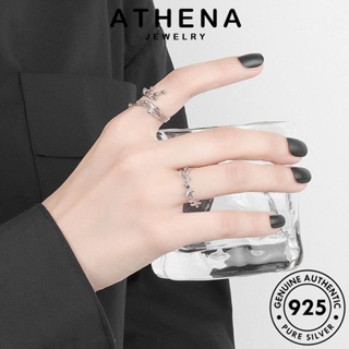 ATHENA JEWELRY Silver 925 เกาหลี เครื่องประดับ แหวน พื้นผิวที่เรียบง่าย ทอง ต้นฉบับ เงิน แฟชั่น แท้ เครื่องประดับ ผู้หญิง R1208