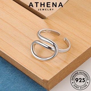 ATHENA JEWELRY แท้ แหวน ต้นฉบับ แฟชั่น Silver ผู้หญิง เครื่องประดับ เครื่องประดับ ทอง เงิน รูปทรงเรขาคณิตที่เรียบง่าย เกาหลี 925 R1226