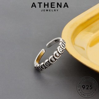 ATHENA JEWELRY ไพ่นกกระจอกย้อนยุค เกาหลี เครื่องประดับ 925 แหวน แฟชั่น ผู้หญิง เงิน แท้ ต้นฉบับ Silver เครื่องประดับ R1228