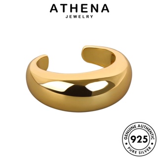 ATHENA JEWELRY เรียบง่ายและเงางาม ทอง แท้ เครื่องประดับ เงิน แหวน Silver ผู้หญิง เครื่องประดับ แฟชั่น ต้นฉบับ เกาหลี 925 R1253