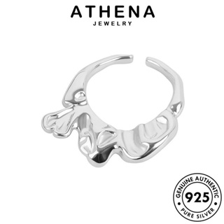 ATHENA JEWELRY เงิน ทอง เครื่องประดับ เกาหลี แหวน 925 แฟชั่น แท้ ต้นฉบับ Silver เครื่องประดับ เรขาคณิต ผู้หญิง R1254