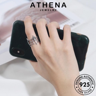 ATHENA JEWELRY เกาหลี เครื่องประดับ Silver แฟชั่น เงิน แหวน แท้ ผู้หญิง 925 ข้ามง่าย เครื่องประดับ ต้นฉบับ R1270