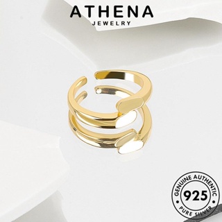 ATHENA JEWELRY ต้นฉบับ Silver เงิน บุคลิกภาพ เกาหลี แฟชั่น ทอง เครื่องประดับ ผู้หญิง 925 เครื่องประดับ แหวน แท้ R1232