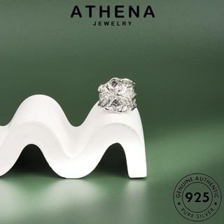 ATHENA JEWELRY ทอง เรขาคณิต แฟชั่น เกาหลี แท้ เครื่องประดับ ต้นฉบับ 925 เครื่องประดับ แหวน เงิน ผู้หญิง Silver R1280