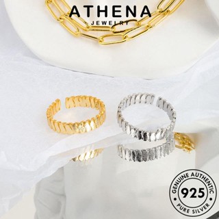 ATHENA JEWELRY เครื่องประดับ เกาหลี เงิน บิดง่าย ผู้หญิง ต้นฉบับ 925 ทอง แท้ Silver แฟชั่น เครื่องประดับ แหวน R1304