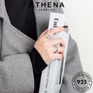 ATHENA JEWELRY เงิน เครื่องประดับ แฟชั่น เครื่องประดับ แหวน ข้ามง่าย ต้นฉบับ Silver 925 เกาหลี ทอง แท้ ผู้หญิง R1312