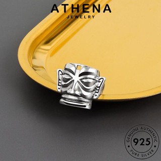 ATHENA JEWELRY 925 แท้ เครื่องประดับ เครื่องประดับ ผู้ชาย แหวน เกาหลี แฟชั่น หน้ากากย้อนยุค Silver ต้นฉบับ ทอง เงิน R1275