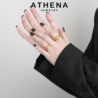 ATHENA JEWELRY เกาหลี ต้นฉบับ ทอง เครื่องประดับ แท้ 925 แฟชั่น Silver แหวน โซ่ เครื่องประดับ เงิน ผู้หญิง R1324