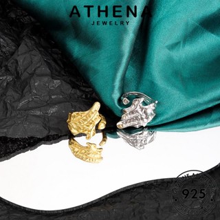 ATHENA JEWELRY แท้ เครื่องประดับ รอยพับที่ผิดปกติ Silver เกาหลี 925 ต้นฉบับ ทอง ผู้หญิง แหวน เครื่องประดับ เงิน แฟชั่น R1332