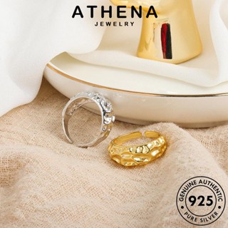 ATHENA JEWELRY ทอง แฟชั่น 925 ต้นฉบับ เครื่องประดับ Silver เกาหลี ผู้หญิง แท้ เครื่องประดับ แหวน ไม่สม่ำเสมอ เงิน R1348