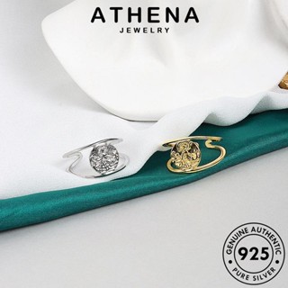 ATHENA JEWELRY ต้นฉบับ เครื่องประดับ เงิน เงือก ทอง แท้ Silver เครื่องประดับ ผู้หญิง แฟชั่น เกาหลี แหวน 925 R1349