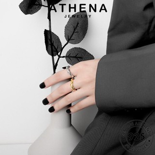 ATHENA JEWELRY 925 เครื่องประดับ Silver เงิน ทอง เครื่องประดับ ต้นฉบับ ผู้หญิง เกาหลี แท้ แหวน แฟชั่น ไม่สม่ำเสมอ R1350