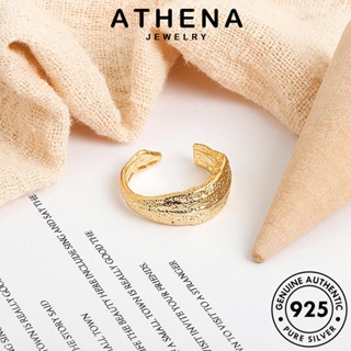 ATHENA JEWELRY แหวน แฟชั่น เครื่องประดับ เครื่องประดับ 925 Silver เกาหลี ไม่สม่ำเสมอ ต้นฉบับ ผู้หญิง แท้ ทอง เงิน R1353