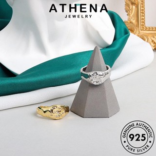 ATHENA JEWELRY เกาหลี ต้นฉบับ ทอง ผู้หญิง เครื่องประดับ 925 แฟชั่น Silver เครื่องประดับ เงิน แท้ แหวน จุดที่ผิดปกติ R1354