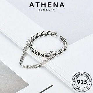 ATHENA JEWELRY เครื่องประดับ เงิน เกาหลี แฟชั่น Silver ผู้หญิง โชคย้อนยุค เครื่องประดับ แท้ แหวน 925 ต้นฉบับ R1317