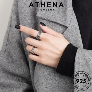 ATHENA JEWELRY ผู้หญิง แฟชั่น แท้ เงิน เกาหลี 925 แหวน ต้นฉบับ เครื่องประดับ ภาษาอังกฤษย้อนยุค Silver เครื่องประดับ R1318